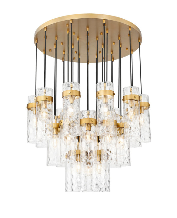 Z-Lite 7002P5-27R-RB 27 Light Chandelier, Rubbed Brass