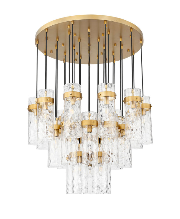 Z-Lite 7002P5-27R-RB 27 Light Chandelier, Rubbed Brass
