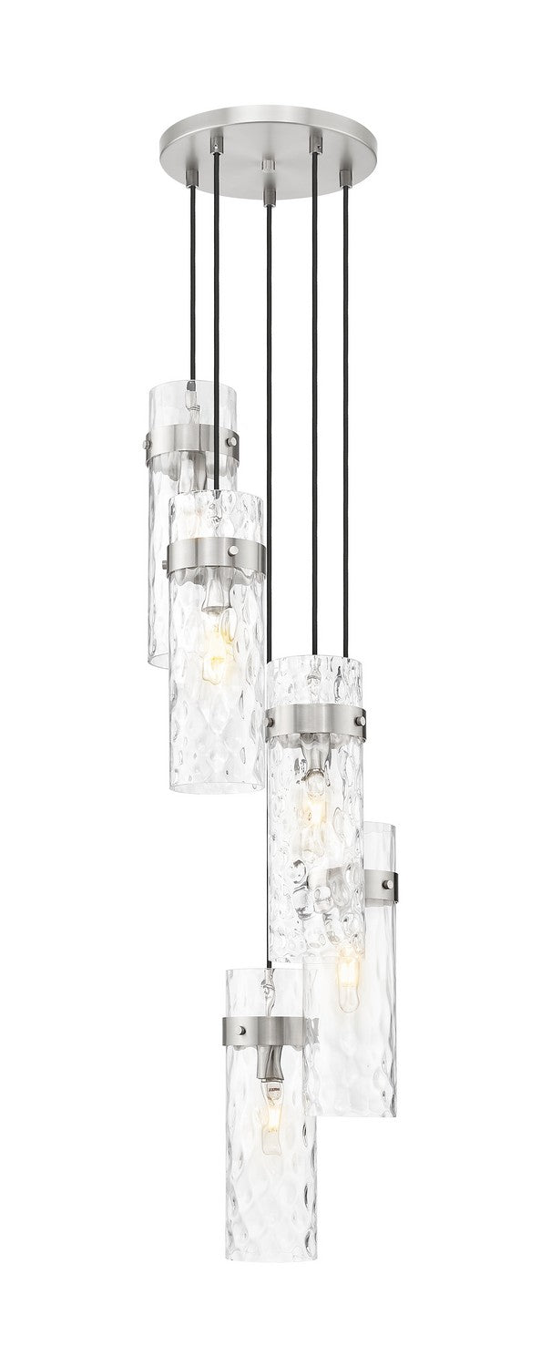 Z-Lite 7002P5-5R-BN Five Light Chandelier, Brushed Nickel