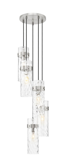 Z-Lite 7002P5-5R-BN Five Light Chandelier, Brushed Nickel