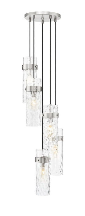 Z-Lite 7002P5-5R-BN Five Light Chandelier, Brushed Nickel