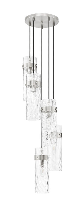 Z-Lite 7002P5-5R-BN Five Light Chandelier, Brushed Nickel