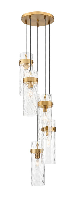Z-Lite 7002P5-5R-RB Five Light Chandelier, Rubbed Brass