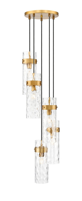 Z-Lite 7002P5-5R-RB Five Light Chandelier, Rubbed Brass