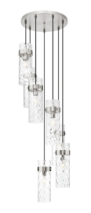 Z-Lite 7002P5-7R-BN Seven Light Chandelier, Brushed Nickel