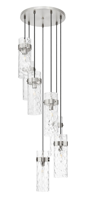 Z-Lite 7002P5-7R-BN Seven Light Chandelier, Brushed Nickel
