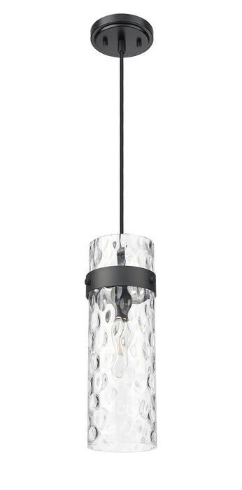 Z-Lite 7002P5-MB One Light Pendant, Matte Black