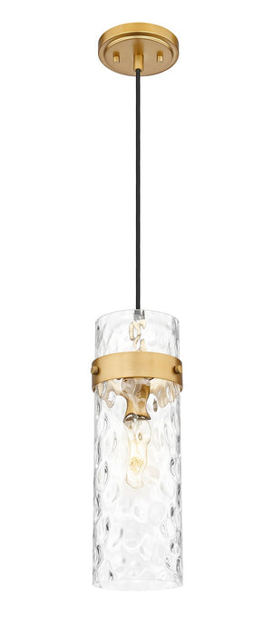 Z-Lite 7002P5-RB One Light Pendant, Rubbed Brass