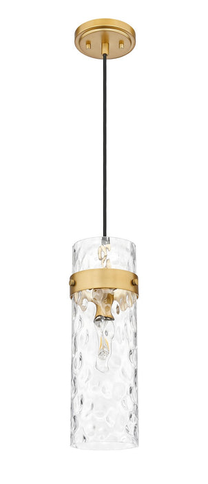 Z-Lite 7002P5-RB One Light Pendant, Rubbed Brass