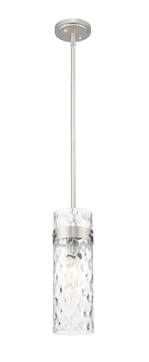 Z-Lite 7002P5-ROD-BN One Light Pendant, Brushed Nickel