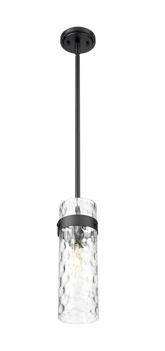 Z-Lite 7002P5-ROD-MB One Light Pendant, Matte Black