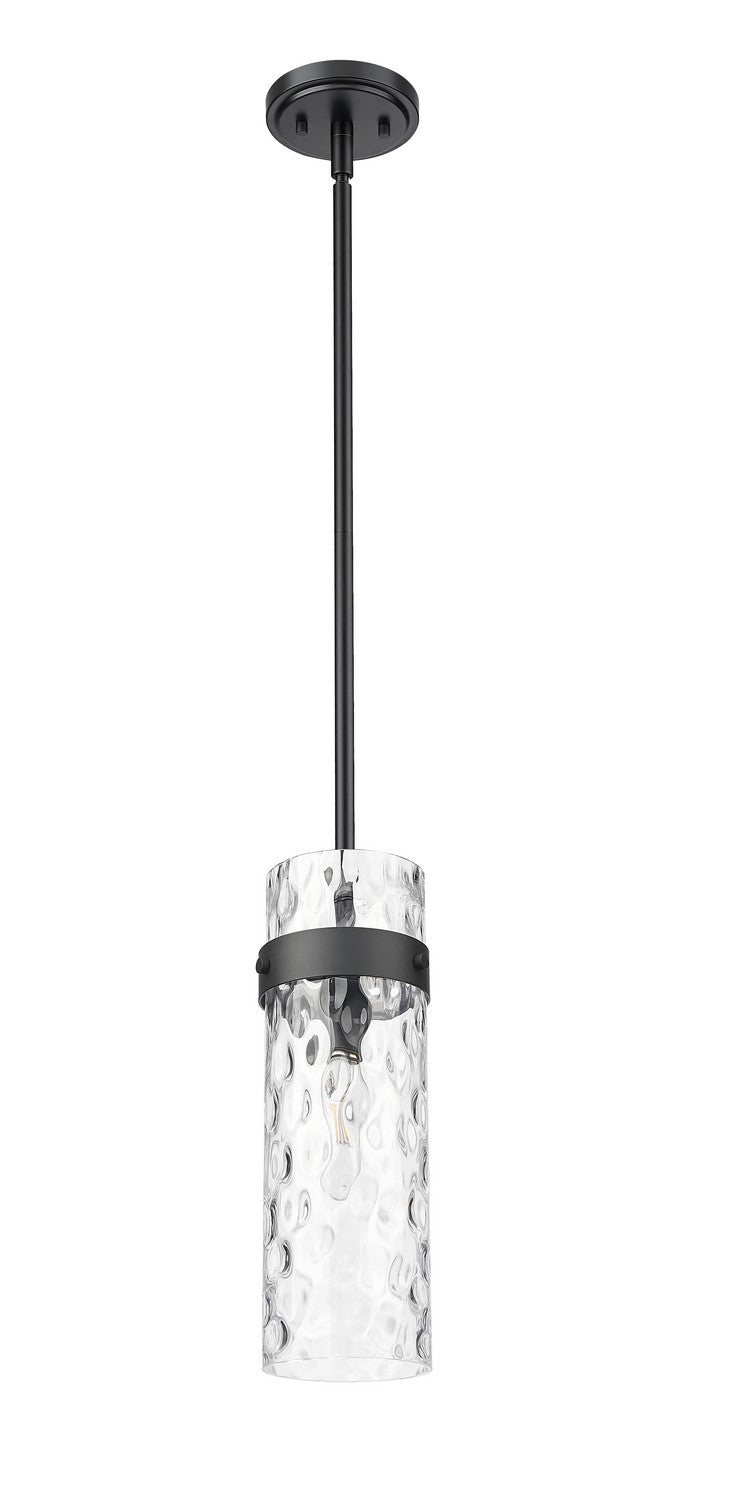 Z-Lite 7002P5-ROD-MB One Light Pendant, Matte Black