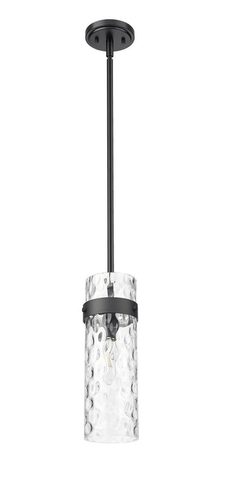 Z-Lite 7002P5-ROD-MB One Light Pendant, Matte Black