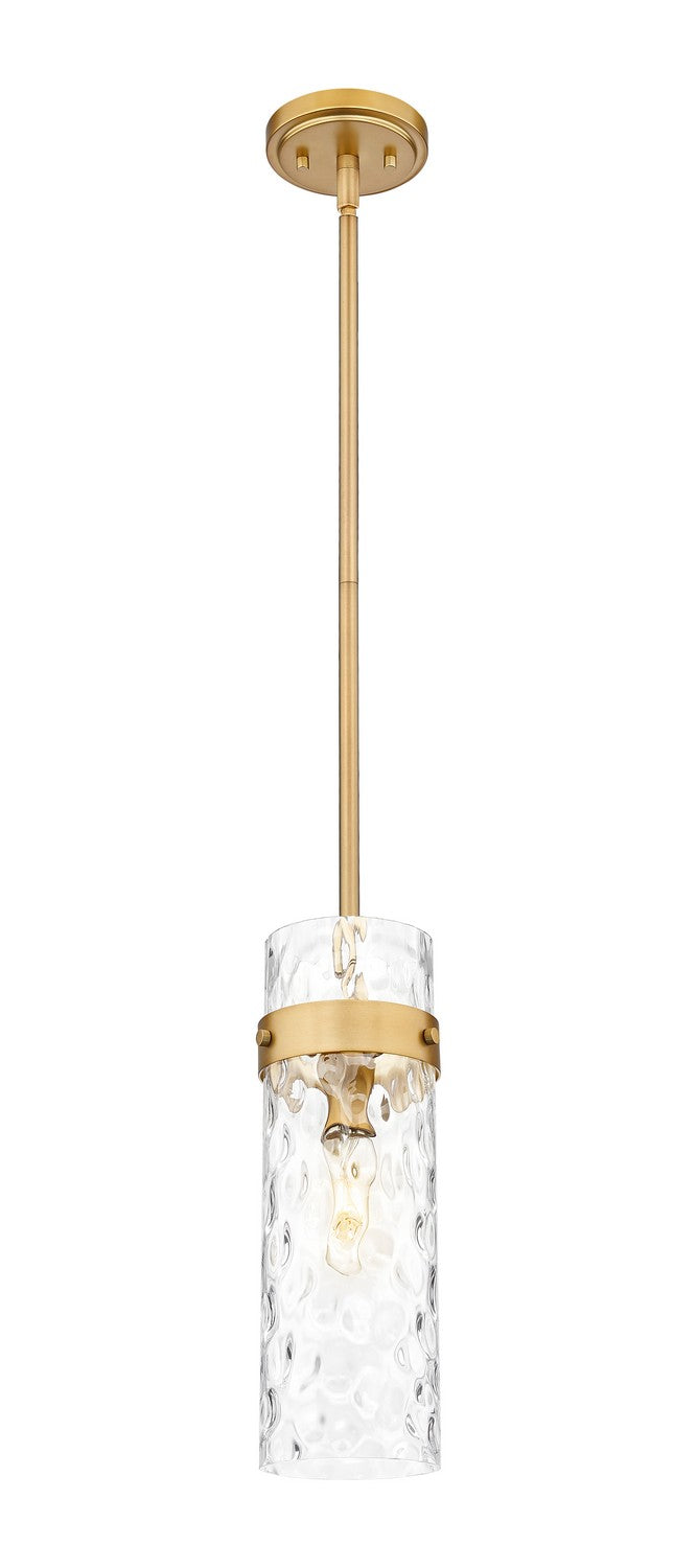 Z-Lite 7002P5-ROD-RB One Light Pendant, Rubbed Brass