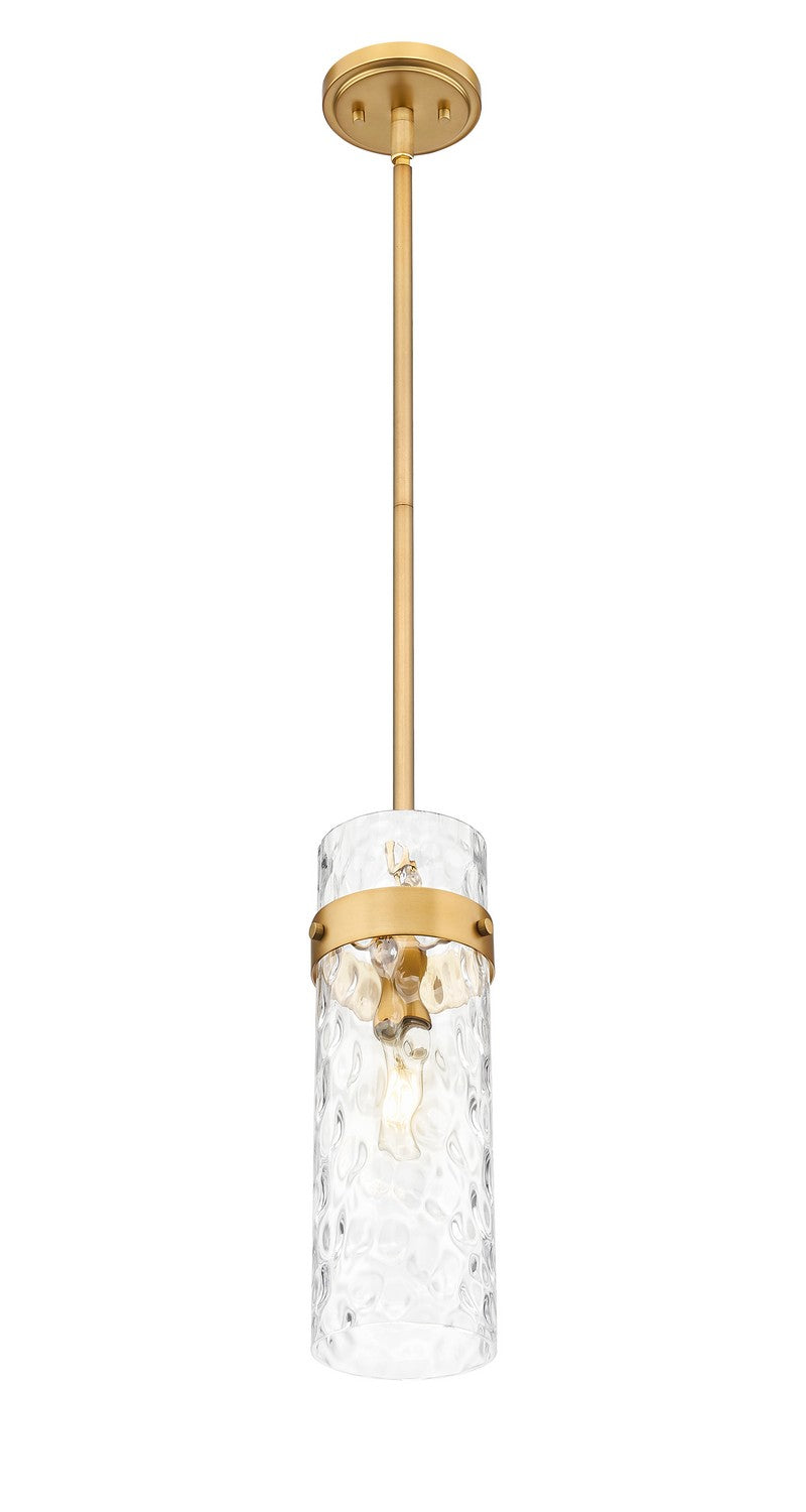 Z-Lite 7002P5-ROD-RB One Light Pendant, Rubbed Brass