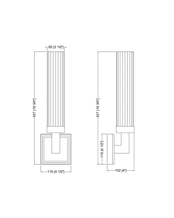Z-Lite 740-1S-BN One Light Wall Sconce, Brushed Nickel