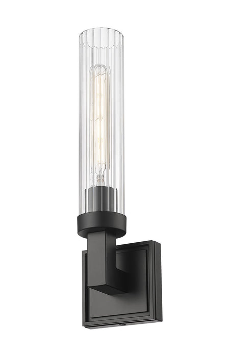 Z-Lite 740-1S-MB One Light Wall Sconce, Matte Black