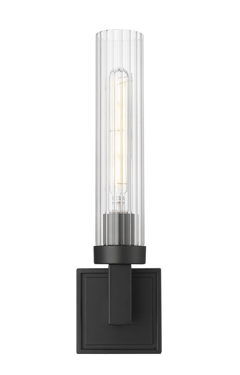 Z-Lite 740-1S-MB One Light Wall Sconce, Matte Black