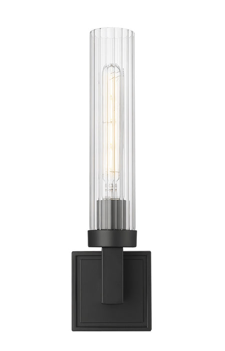 Z-Lite 740-1S-MB One Light Wall Sconce, Matte Black