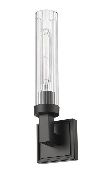 Z-Lite 740-1S-MB One Light Wall Sconce, Matte Black