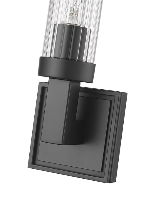 Z-Lite 740-1S-MB One Light Wall Sconce, Matte Black