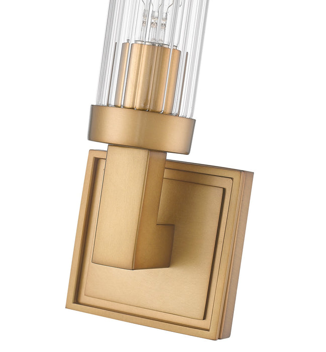 Z-Lite 740-1S-RB One Light Wall Sconce, Rubbed Brass