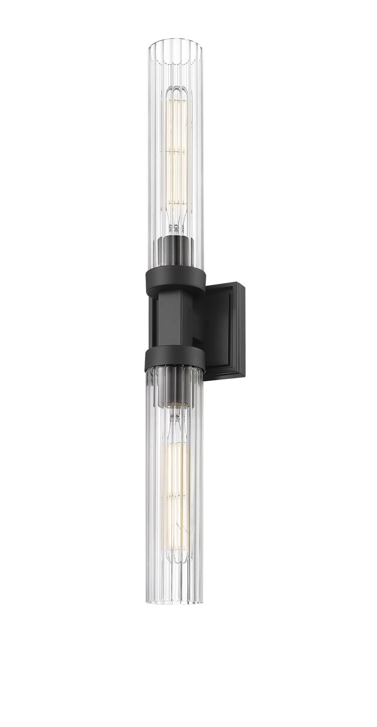 Z-Lite 740-2W-MB Two Light Wall Sconce, Matte Black