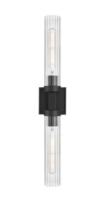 Z-Lite 740-2W-MB Two Light Wall Sconce, Matte Black