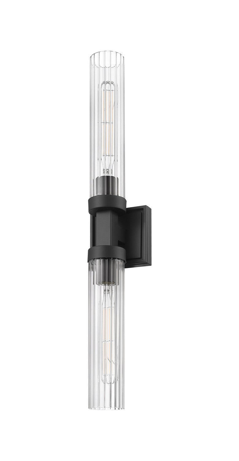 Z-Lite 740-2W-MB Two Light Wall Sconce, Matte Black