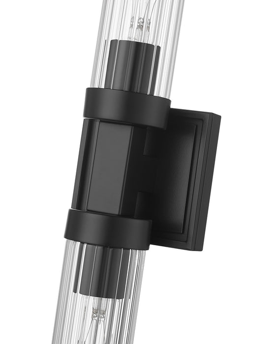 Z-Lite 740-2W-MB Two Light Wall Sconce, Matte Black