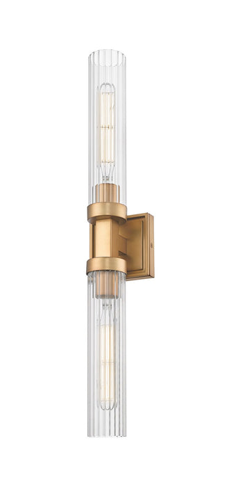Z-Lite 740-2W-RB Two Light Wall Sconce, Rubbed Brass