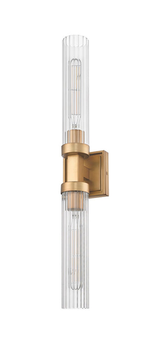 Z-Lite 740-2W-RB Two Light Wall Sconce, Rubbed Brass