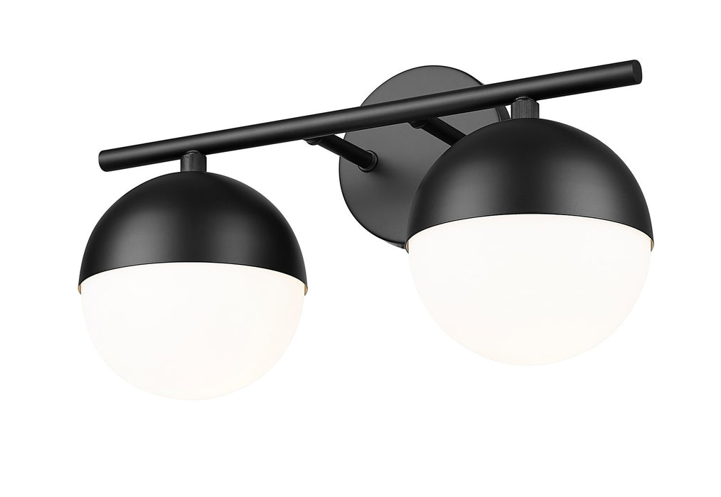 Z-Lite 7517-2V-MB Two Light Vanity, Matte Black
