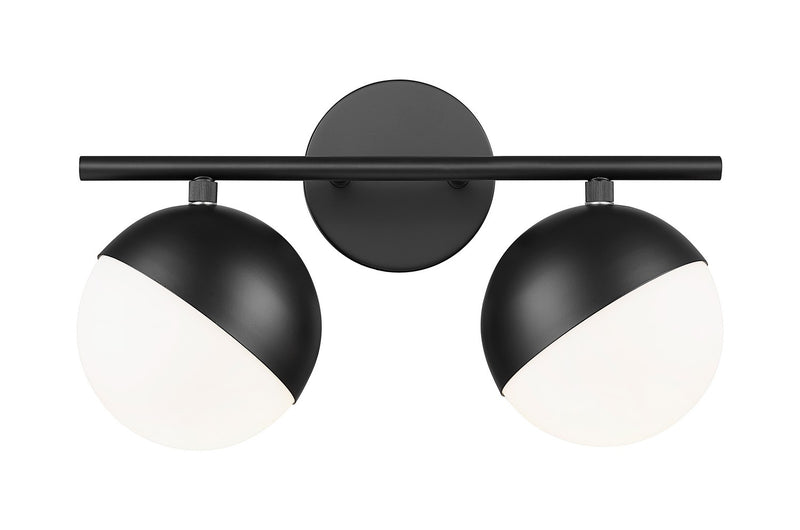 Z-Lite 7517-2V-MB Two Light Vanity, Matte Black