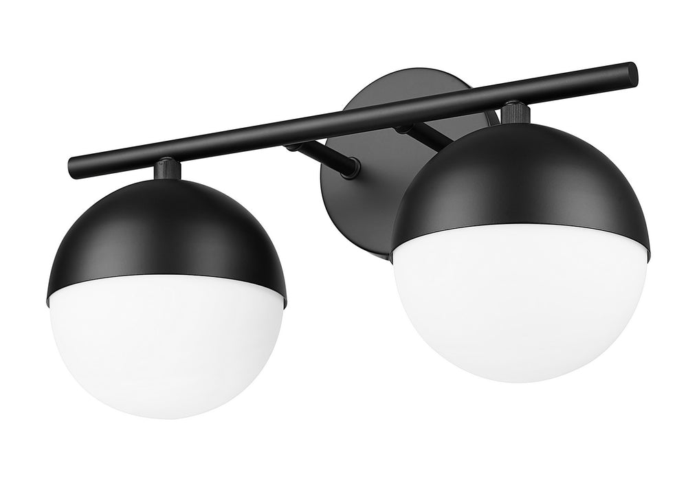 Z-Lite 7517-2V-MB Two Light Vanity, Matte Black
