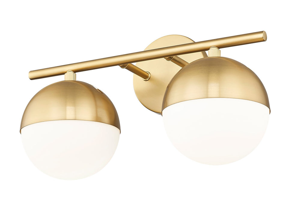 Z-Lite 7517-2V-MGLD Two Light Vanity, Modern Gold