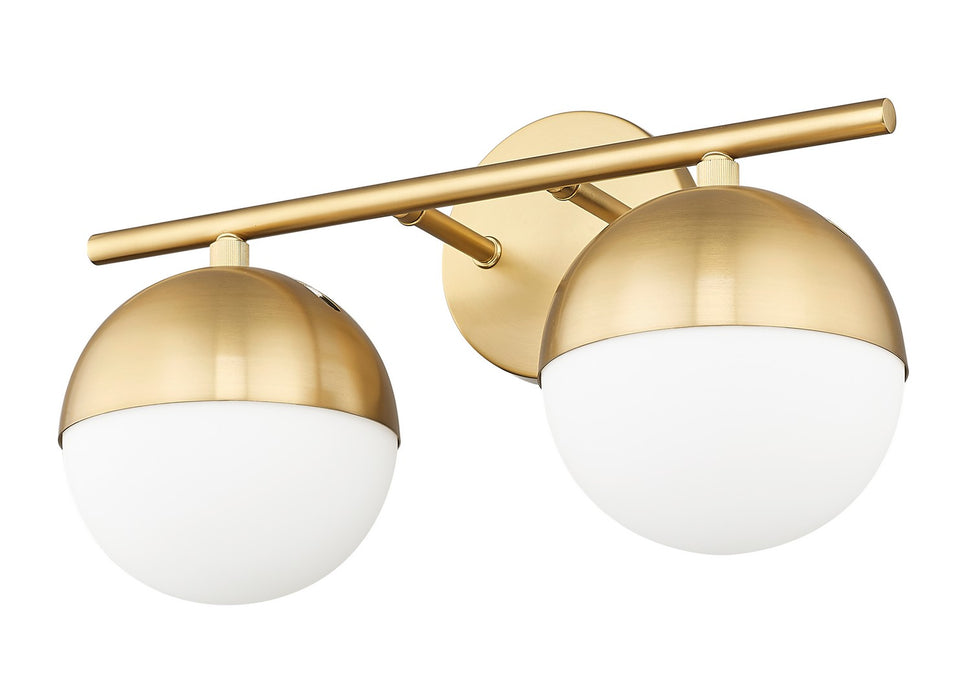 Z-Lite 7517-2V-MGLD Two Light Vanity, Modern Gold