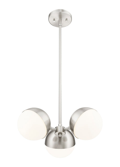 Z-Lite 7517-3BN Three Light Chandelier, Brushed Nickel
