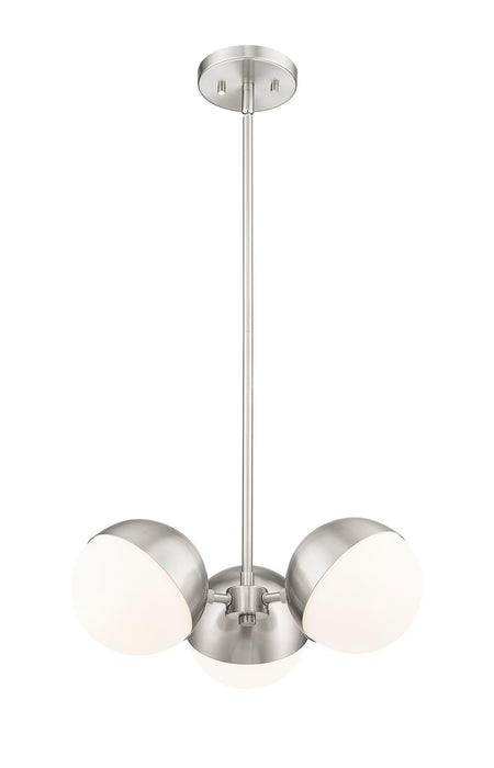 Z-Lite 7517-3BN Three Light Chandelier, Brushed Nickel