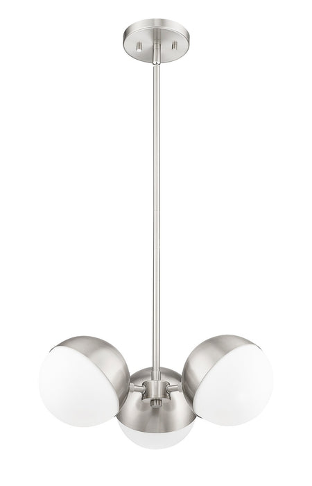 Z-Lite 7517-3BN Three Light Chandelier, Brushed Nickel