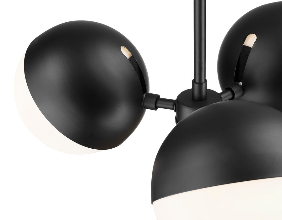 Z-Lite 7517-3MB Three Light Chandelier, Matte Black