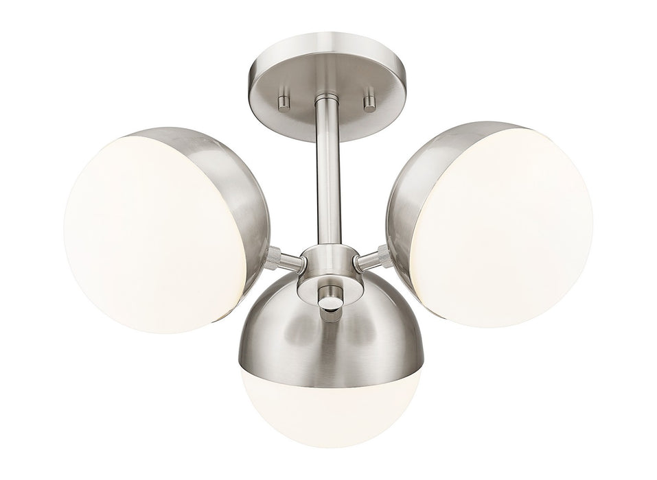 Z-Lite 7517-3SF-BN Three Light Semi Flush Mount, Brushed Nickel