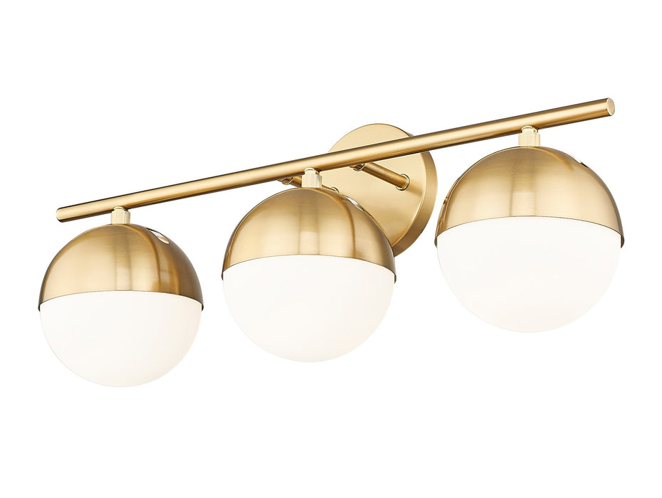 Z-Lite 7517-3V-MGLD Three Light Vanity, Modern Gold