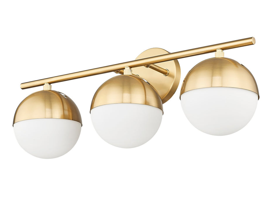 Z-Lite 7517-3V-MGLD Three Light Vanity, Modern Gold