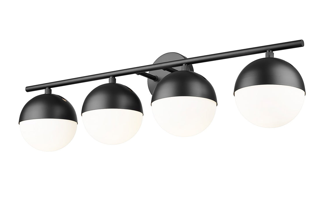 Z-Lite 7517-4V-MB Four Light Vanity, Matte Black