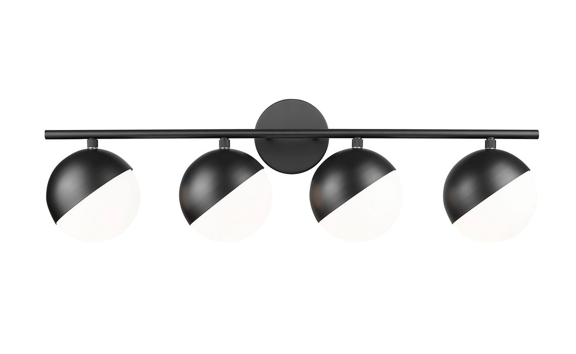 Z-Lite 7517-4V-MB Four Light Vanity, Matte Black