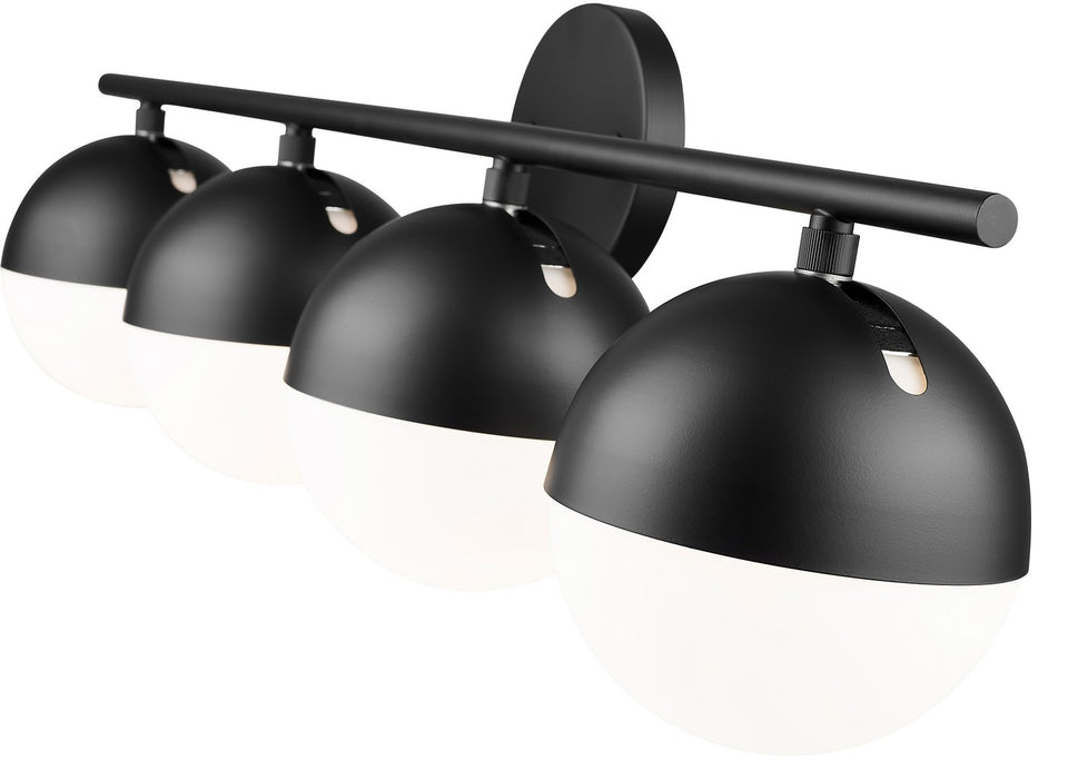 Z-Lite 7517-4V-MB Four Light Vanity, Matte Black