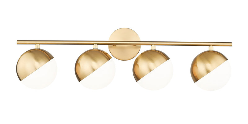 Z-Lite 7517-4V-MGLD Four Light Vanity, Modern Gold