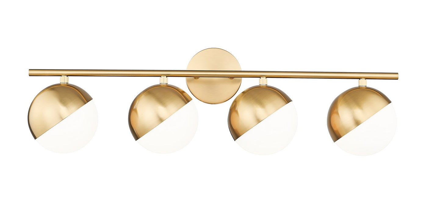 Z-Lite 7517-4V-MGLD Four Light Vanity, Modern Gold
