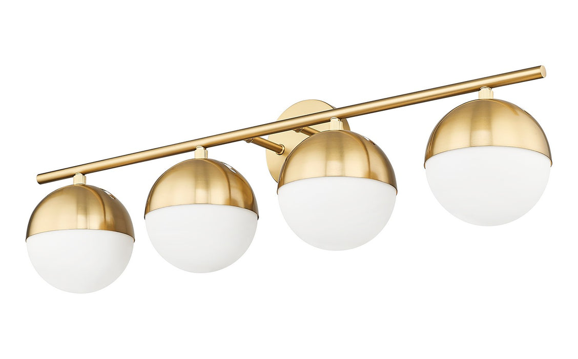 Z-Lite 7517-4V-MGLD Four Light Vanity, Modern Gold